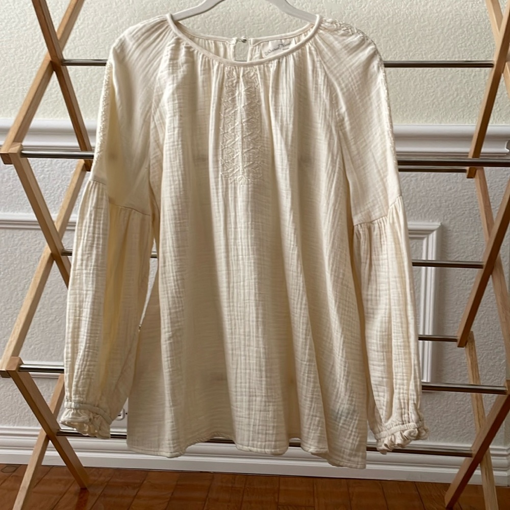 Cream blouse